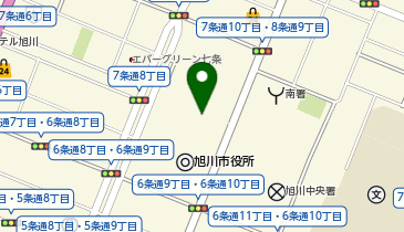 旭川市役所の地図画像