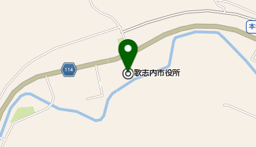 歌志内市役所の地図画像