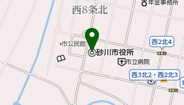 砂川市役所の地図画像