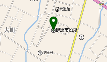 伊達市役所の地図画像