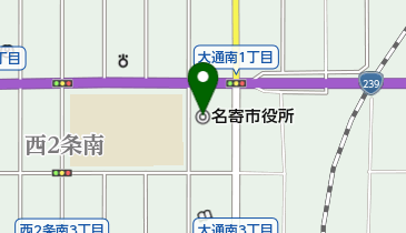 名寄市役所名寄庁舎の地図画像