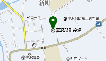 厚沢部町役場の地図画像