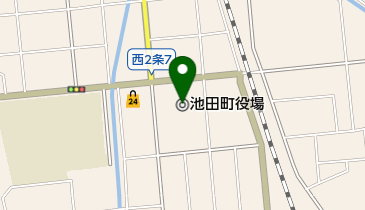 池田町役場の地図画像