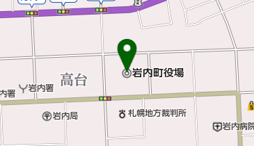 岩内町役場の地図画像