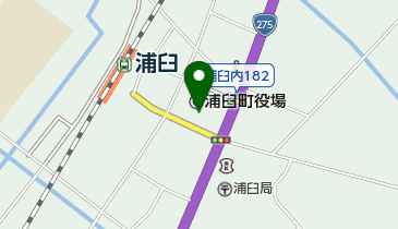 浦臼町役場の地図画像
