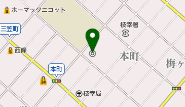 枝幸町役場の地図画像