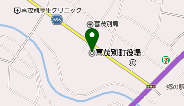 喜茂別町役場の地図画像