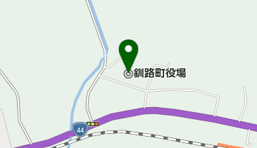 釧路町役場の地図画像