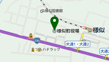 様似町役場の地図画像