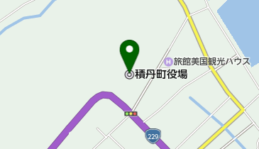 積丹町役場の地図画像