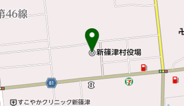 新篠津村役場の地図画像