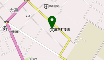 津別町役場の地図画像