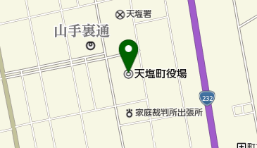 天塩町役場の地図画像