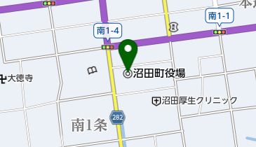 沼田町役場の地図画像