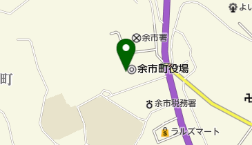 余市町役場の地図画像