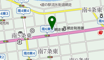 網走警察署の地図画像