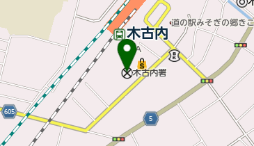 木古内警察署の地図画像