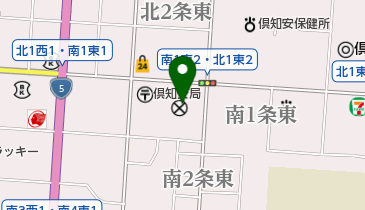 倶知安警察署の地図画像