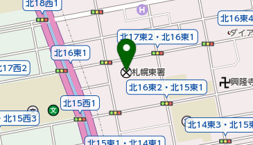 札幌東警察署の地図画像