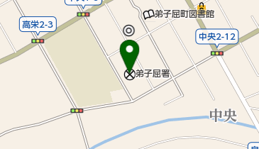 弟子屈警察署の地図画像