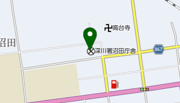 沼田警察署の地図画像