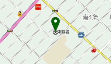 羽幌警察署の地図画像