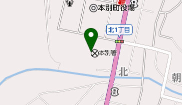 本別警察署の地図画像