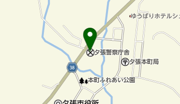 夕張警察庁舎の地図画像