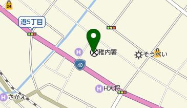 稚内警察署の地図画像