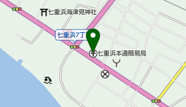 七重浜本通簡易郵便局の地図画像