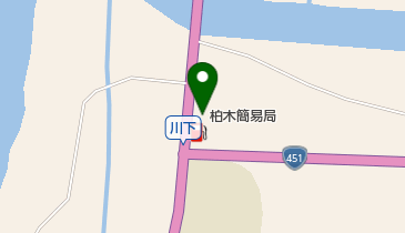 柏木簡易郵便局の地図画像