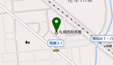 札幌西税務署の地図画像