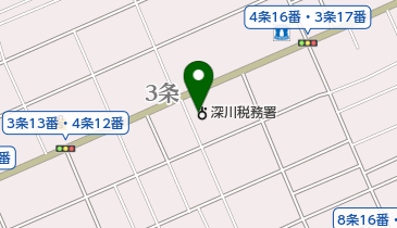 深川税務署の地図画像