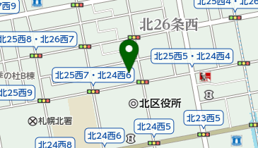 札幌市北保健センターの地図画像