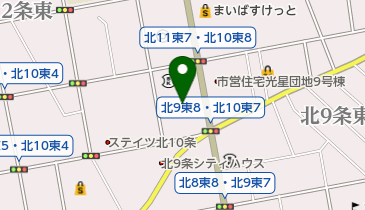 札幌市東保健センターの地図画像