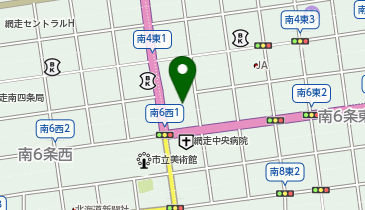 網走市保健センターの地図画像