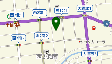 帯広年金事務所の地図画像