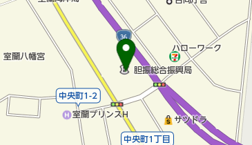 北海道胆振総合振興局の地図画像