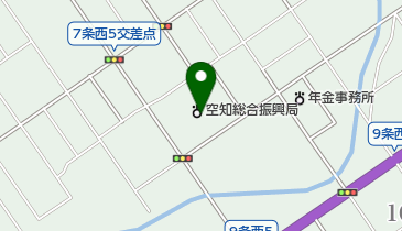 北海道空知総合振興局の地図画像