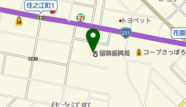 北海道留萌振興局の地図画像