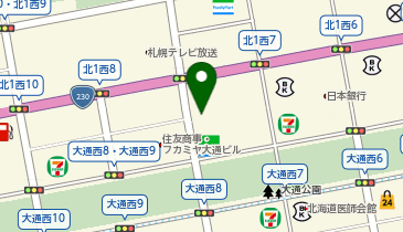 在札幌アイルランド名誉領事館の地図画像