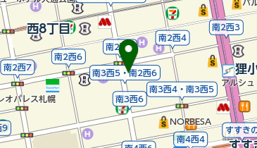在札幌フランス名誉領事館の地図画像