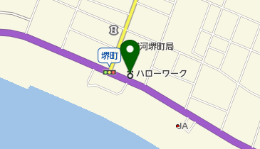 ハローワーク浦河の地図画像