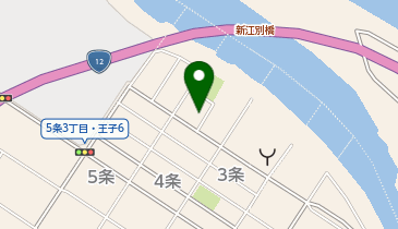 ハローワーク江別(出)の地図画像
