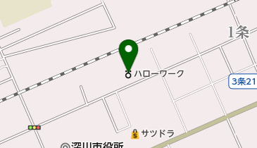 ハローワーク深川(分)の地図画像