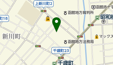 ハローワーク函館の地図画像