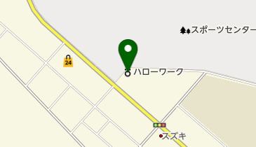 ハローワーク紋別の地図画像