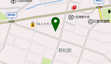 三笠市消防本部の地図画像