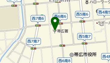 帯広市消防本部の地図画像