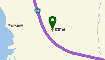 松前消防署の地図画像